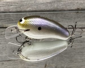 Black Label Balsa - Prowler - Custom Balsa Squarebill Crankbait - American Shad Color
