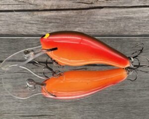Black Label Balsa - K II - Custom Balsa Crankbait - Hot Salsa Color