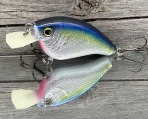 The Lure Forge - 2.5 Flatside - Balsa Crankbait - Blue Chrome Color