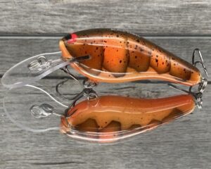 Black Label Balsa - K II - Custom Balsa Crankbait - Fall Craw Color