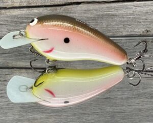 Black Label Balsa - Wobbler - Custom Balsa Crankbait - Tomato Shad Color