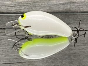 Black Label Balsa - Prowler - Custom Balsa Squarebill Crankbait - Hot Pearl Color