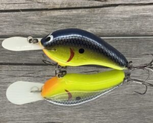 Greenfish Tackle - Small G - Custom Balsa Crankbait - Chartreuse Shad Color