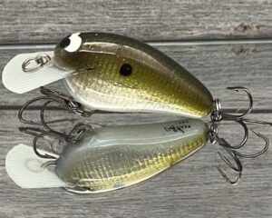 Black Label Balsa - Peanut - Signature Series Crankbait - Foiled Sexy Green Gizzard Color - Zoom WEC Mutt