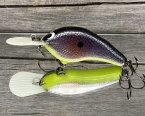 Greenfish Tackle - Small G - Custom Balsa Crankbait - Blush Shad Color