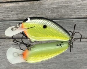 Black Label Balsa - Peanut - Signature Series Crankbait - Foiled Chartreuse Magic Color - Zoom WEC Mutt