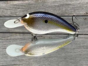 Black Label Balsa - Slim Signature Series Balsa Crankbait - Foiled Threadfin Shad Color