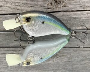 The Lure Forge - 2.5 Flatside - Balsa Crankbait - Threadfin Shad Color