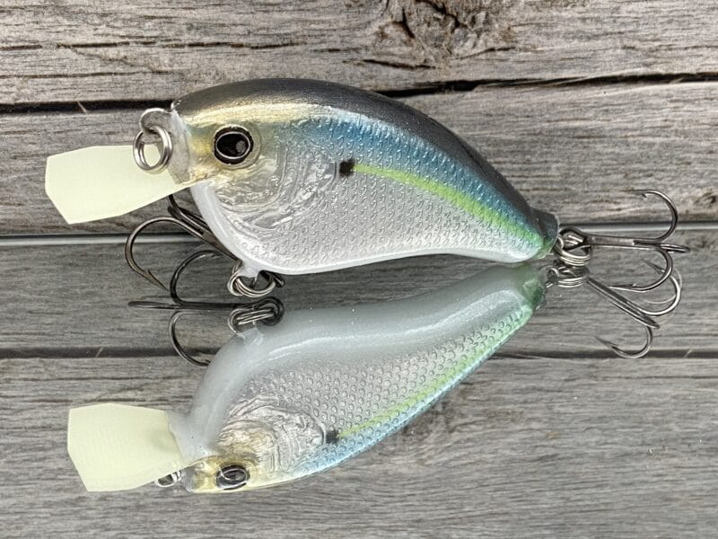 The Lure Forge - 2.5 Flatside - Balsa Crankbait - Threadfin Shad