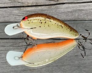 Black Label Balsa - Wobbler - Custom Balsa Crankbait - Root Beer Color