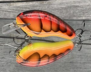 Black Label Balsa - Prowler - Custom Balsa Squarebill Crankbait - 3 Alarm Craw Color