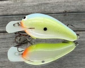 Black Label Balsa - Wobbler - Custom Balsa Crankbait - Citrus Candy Color