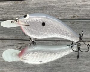 Black Label Balsa - Slim Signature Series Balsa Crankbait - Foiled Grey Back Color