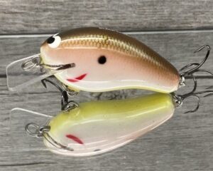 Black Label Balsa - Prowler - Custom Balsa Squarebill Crankbait - Tomato Shad Color