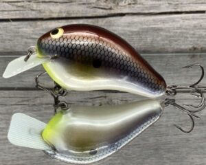Greenfish Tackle - FAT G2 - Custom Balsa Squarebill Crankbait - Mystic Shad Color