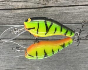 Black Label Balsa - K II - Custom Balsa Crankbait - Fire Tiger Color