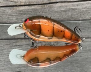 Black Label Balsa - Wobbler - Custom Balsa Crankbait - Fall Craw Color