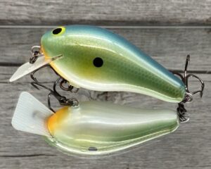 Greenfish Tackle - G2 - Custom Balsa Squarebill Crankbait - Spicy Dolphin Color