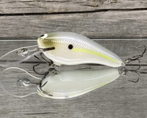Black Label Balsa - K II - Custom Balsa Crankbait - Chartreuse Shad Color