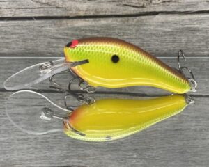 Black Label Balsa - K II - Custom Balsa Crankbait - Chartreuse Classic Color