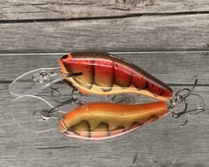 Black Label Balsa - K II - Custom Balsa Crankbait - Aztec Craw Color