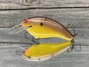 Black Label Balsa - Razor - Balsa Crankbait - Spicy Mustard Color