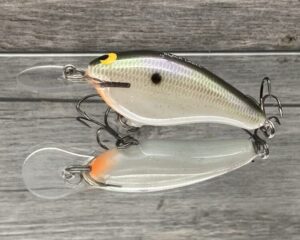 Black Label Balsa - Shiver 7 - Custom Balsa Crankbait - Gizzard Shad Pearl Color