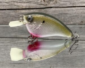 The Lure Forge - 2.5 Flatside - Balsa Crankbait - Bleeding Gizzard Shad Color