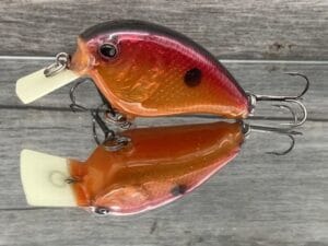 The Lure Forge - 2.2 Wobbler Squarebill Crankbait - Hot Lava Color