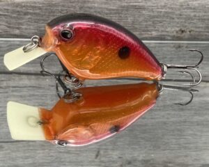 The Lure Forge - 2.2 Wobbler Squarebill Crankbait - Hot Lava Color