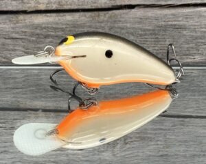 Black Label Balsa - Little Cliffie - Custom Balsa Crankbait - Bone Khaki Color