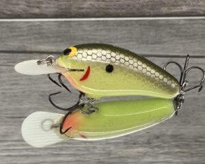 Black Label Balsa - Little Cliffie - Custom Balsa Crankbait - Moon Shine Color