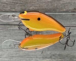 Black Label Balsa - Shiver 7 - Custom Balsa Crankbait - Simple Craw Color