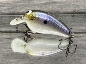 Black Label Balsa - Rattling Peanut - Balsa Crankbait - American Shad Color