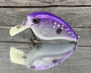 The Lure Forge - 2.2 Wobbler Squarebill Crankbait - Purple Haze Color