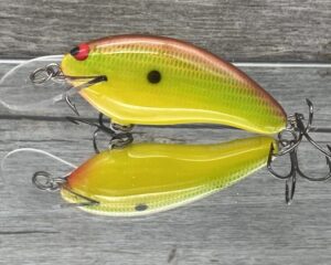 Black Label Balsa - Razor - Balsa Crankbait - Chartreuse Classic Color