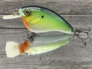 The Lure Forge - 2.5 Flatside - Balsa Crankbait - Citrus Shad Color