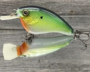 The Lure Forge - 2.5 Flatside - Balsa Crankbait - Citrus Shad Color