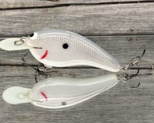 Black Label Balsa - Slim Series - Custom Balsa Crankbait - Grey Ghost Color