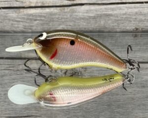 Black Label Balsa - Slim Signature Series Balsa Crankbait - Foiled Tomato Shad Color