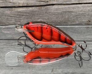 Black Label Balsa - Shiver 7 - Custom Balsa Crankbait - Delta Craw Color