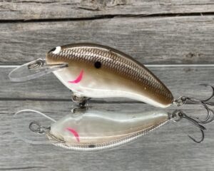 Black Label Balsa - Razor - Balsa Crankbait - Green Pumpkin Shad Color