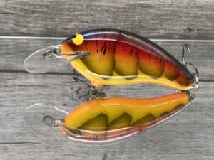 Black Label Balsa - Razor - Balsa Crankbait - Spring Craw Color