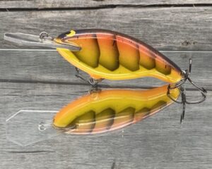 Black Label Balsa - Tapout - Custom Balsa Crankbait - Spring Craw Color