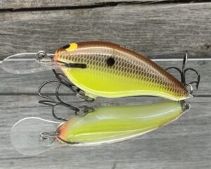Black Label Balsa - Shiver 7 - Custom Balsa Crankbait - River Bream Color