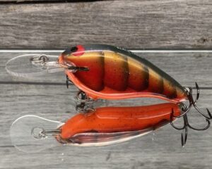 Black Label Balsa - Shiver 7 - Custom Balsa Crankbait - Lava Craw Color