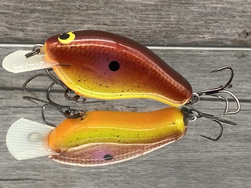 Greenfish Tackle - Stray Dog - Custom Balsa Crankbait - Lava Color - Wood  Bait Country