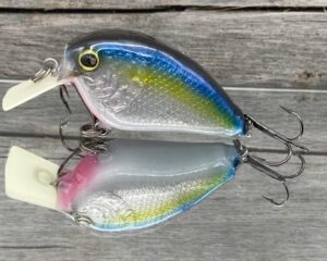 The Lure Forge - 2.2 Wobbler Squarebill Crankbait - Blue Chrome Color