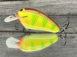 Black Label Balsa - Peanut - Balsa Crankbait - Pineapple Color - Zoom WEC Mutt