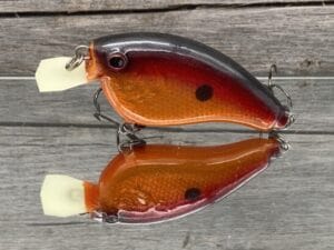 The Lure Forge - 2.5 Flatside - Balsa Crankbait - Hot Lava Color